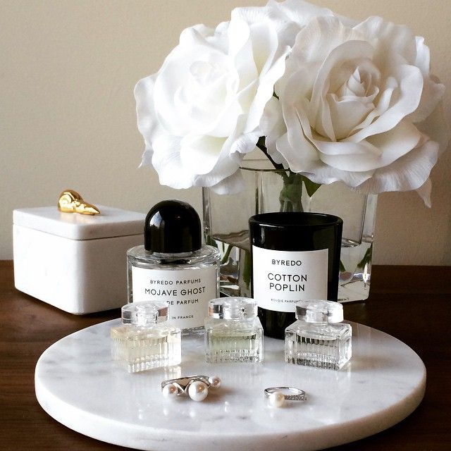 bloemen, parfum, kaars